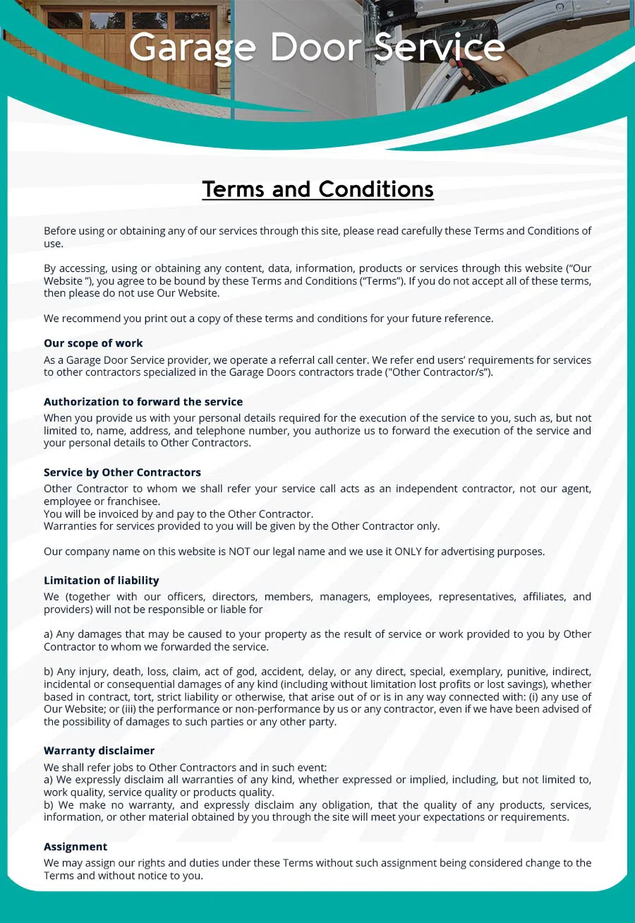 Garage Door Mobile Service Repair Franklin, TN 615-475-7581